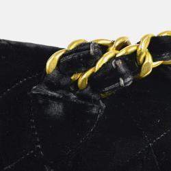 Chanel Duma Small Black Velvet Backpack 