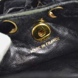 Chanel Duma Small Black Velvet Backpack 