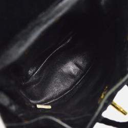 Chanel Duma Small Black Velvet Backpack 