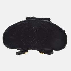 Chanel Black Velvet Duma Backpack Small