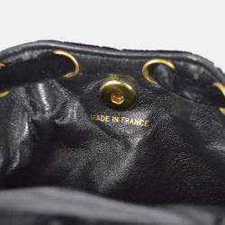 Chanel Black Velvet Duma Backpack Small