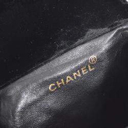 Chanel Black Velvet Duma Backpack Small