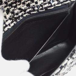 Chanel Black Tweed Sequins Top Handle Handbag