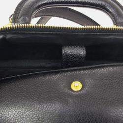 Chanel Black Calfskin Timeless Vanity Handbag