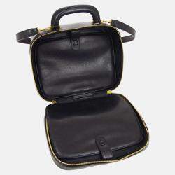 Chanel Black Calfskin Timeless Vanity Handbag