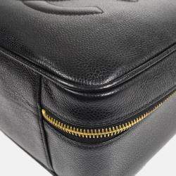 Chanel Timeless Vanity Black Calfskin Handbag