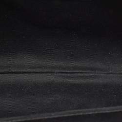 Chanel Black Quilted Caviar Leather CC Timeless Frame Clutch