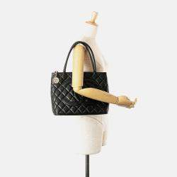Pre Owned Chanel Black Caviar Medallion Tote