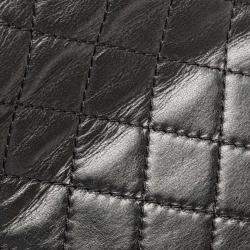 Pre Owned Chanel Black CC Quilted Lambskin Clams Wallet on Chain