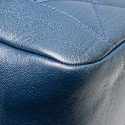 Pre Owned Chanel Navy Blue Large Lambskin Chic With Me Flap