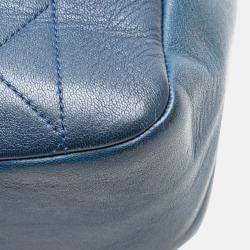 Pre Owned Chanel Navy Blue Large Lambskin Chic With Me Flap
