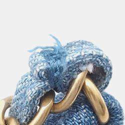 Chanel Blue Mini Rectangular Quilted Denim Mood Flap