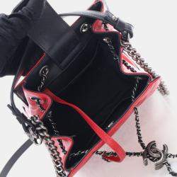 Chanel Small Red Caviar CC Bucket Bag