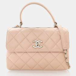 Chanel Trendy CC Small Pink Lambskin Shoulder Bag