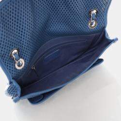 Chanel Up In The Air Medium Blue Calfskin Shoulder Bag