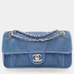 Chanel Up In The Air Medium Blue Calfskin Shoulder Bag