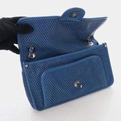 Chanel Up In The Air Medium Blue Calfskin Shoulder Bag