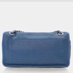 Chanel Up In The Air Medium Blue Calfskin Shoulder Bag