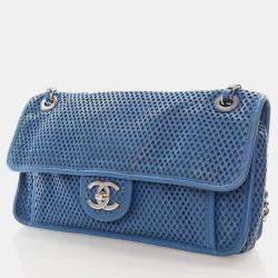 Chanel Up In The Air Medium Blue Calfskin Shoulder Bag