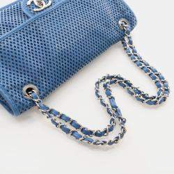 Chanel Up In The Air Medium Blue Calfskin Shoulder Bag