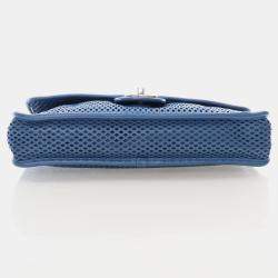 Chanel Up In The Air Medium Blue Calfskin Shoulder Bag