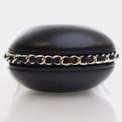 Pre Owned Chanel Chain Around Black Lambskin Phone Holder Bag