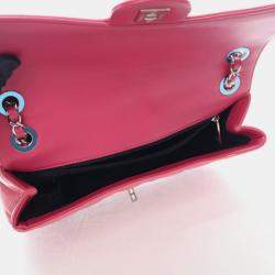Chanel Coco Shine Medium Pink Patent Leather Shoulder Bag