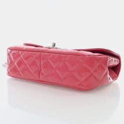 Chanel Coco Shine Medium Pink Patent Leather Shoulder Bag