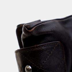 Chanel Pocket In The City Brown Caviar Leather Shoulder Bag