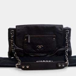 Chanel Pocket In The City Brown Caviar Leather Shoulder Bag