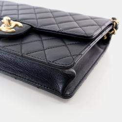 Chanel Chic Pearls Small Black Lambskin Shoulder Bag