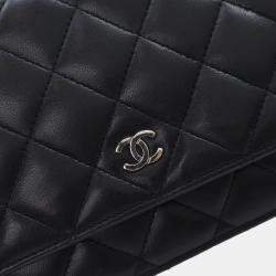 Chanel Black Lambskin Wallet On Chain (WOC)