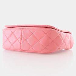 Chanel Giant Crystal CC Mini Pink Lambskin Flap Bag