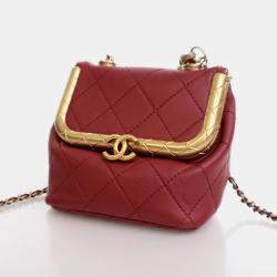 Chanel Micro Red Lambskin My Crush Bag