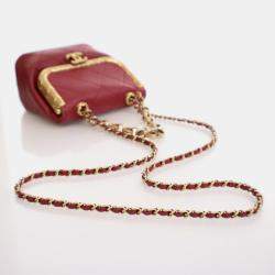 Chanel Micro Red Lambskin My Crush Bag