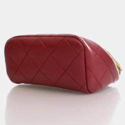 Chanel Micro Red Lambskin My Crush Bag