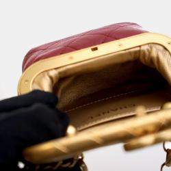Chanel Micro Red Lambskin My Crush Bag