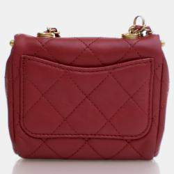 Chanel Micro Red Lambskin My Crush Bag