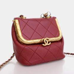 Chanel Micro Red Lambskin My Crush Bag
