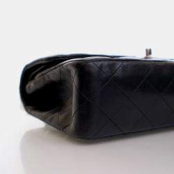 Chanel Classic Double Flap Small Black Lambskin Shoulder Bag