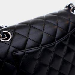 Chanel Classic Double Flap Small Black Lambskin Shoulder Bag