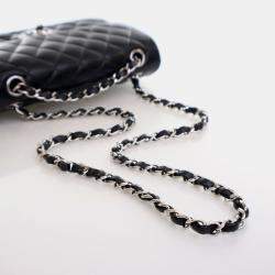 Chanel Classic Double Flap Small Black Lambskin Shoulder Bag