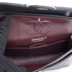 Chanel Classic Double Flap Small Black Lambskin Shoulder Bag