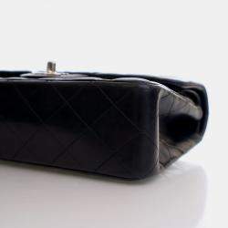 Chanel Classic Double Flap Small Black Lambskin Shoulder Bag