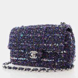Chanel Mini Multicolor Tweed Rectangular Flap Bag