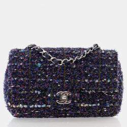 Chanel Mini Multicolor Tweed Rectangular Flap Bag