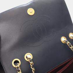Chanel Small Navy Blue Caviar Filigree Flap Bag