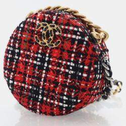 Chanel Multicolor Tweed 19 Round Clutch