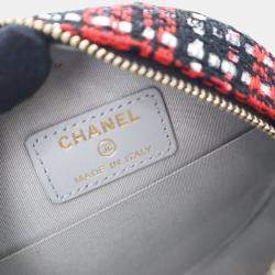 Chanel Multicolor Tweed 19 Round Clutch