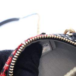 Chanel Multicolor Tweed 19 Round Clutch